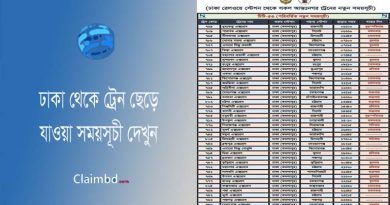 সকল ট্রেনের সময়সূচি ২০২৪ । কোন ট্রেন কখন ঢাকা থেকে ছেড়ে যাবে?